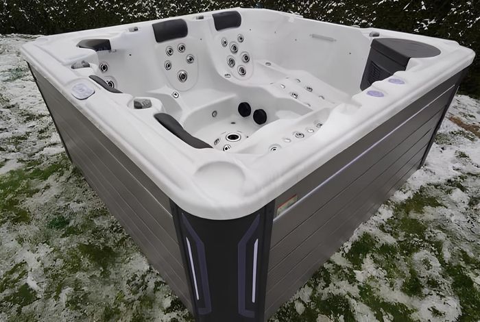 Outdoor-Spa Whirlpool Massagebad Hot Tub Hydromassagewanne 220x220 cm