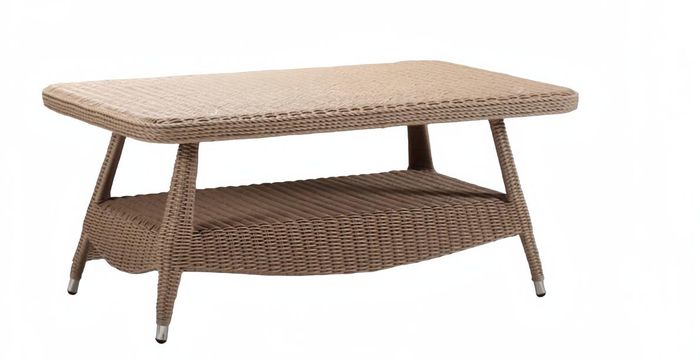 Couchtisch Braun Luxus Rattan Elegantes Terrasse Design Tische modern Möbel