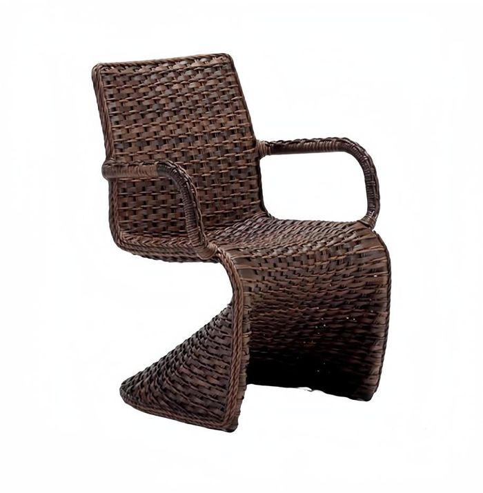 Hochwertig Terrasse Stuhl Braun Luxus Modern Stühle stilvoll Rattan Stil
