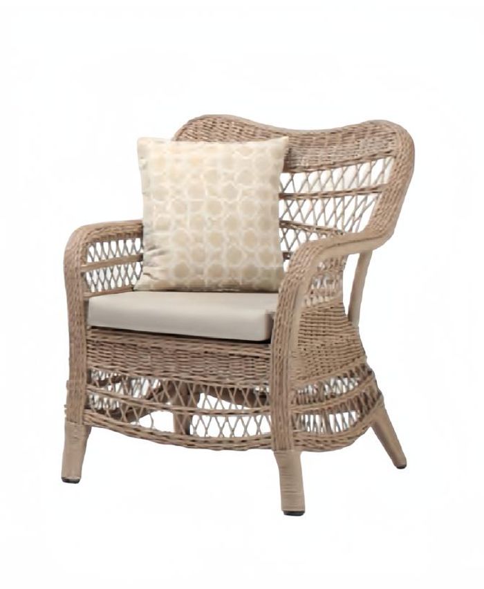 Moderne Beige Hochwertig Gartenmöbel Luxus Sessel stilvoll Sitzgruppe