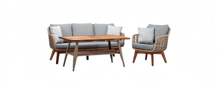 Außenmöbel Garten Möbel Balkonmöbel Terrassenmöbel Sofa Set Couch Rattanmöbel