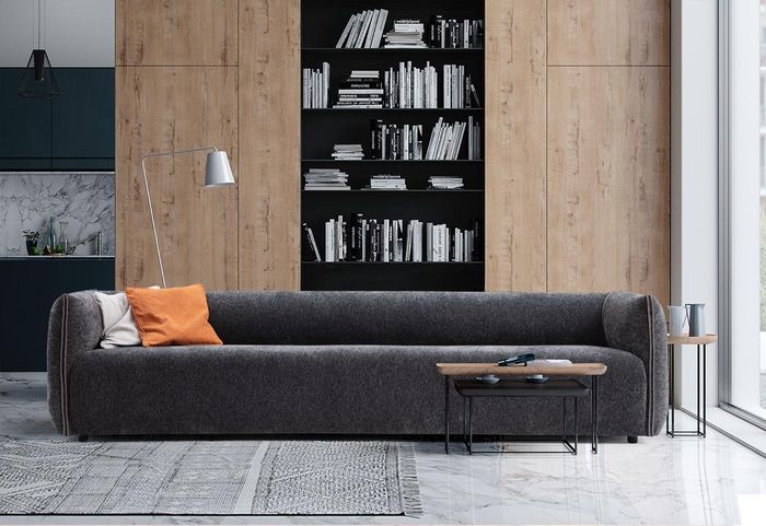 Wohnzimmer Couch Couchen Polster Sofas Design Sofa 4 Sitzer Textil