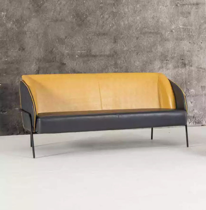 Modern Sofa 3 Sitzer Arbeitzimmer Textil Polster Möbel Design