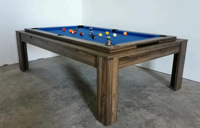 Esstisch 3 in 1 Billardtisch Tischtennis Esszimmer Tisch Billard 7ft