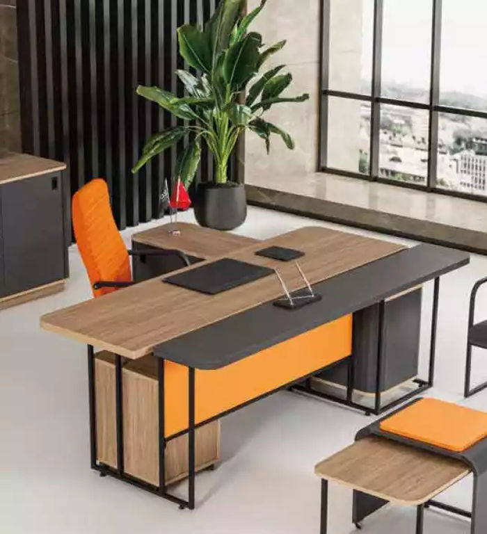Eckschreibtisch Arbeitzimmer Büro Office Moderne Designer Neu Möbel