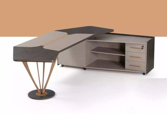 Eckschreibtisch Büromöbel Arbeitszimmer Luxus Möbel Modern Tisch Neu