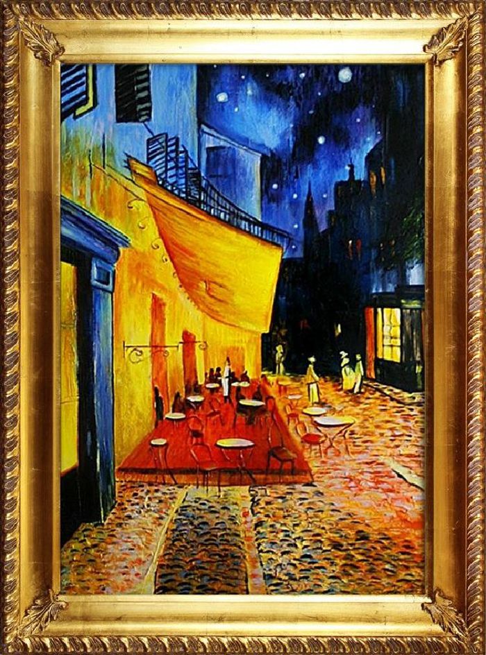 Vincent Van Gogh "Nachtcafé" Ölbild Bilder Gemälde Ölbilder Mit Rahmen G02485