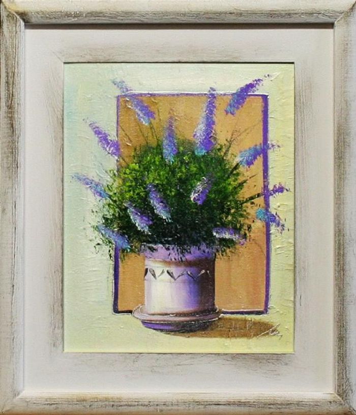 Lavendel Blumen Ölgemälde Bild Bilder Gemälde Ölbilder Ölbild Mit Rahmen G14955