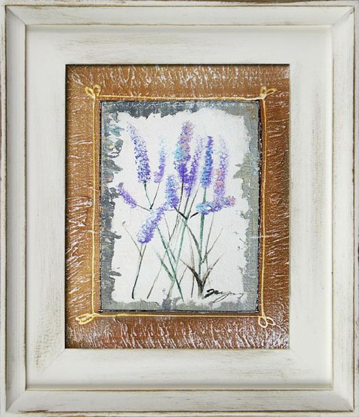 Lavendel Blumen Ölgemälde Bild Bilder Gemälde Ölbilder Ölbild Mit Rahmen G16618