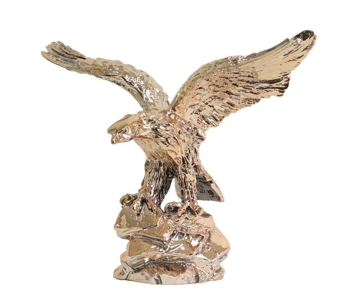 Modern Design Adler büste aus Kunststoff Dekoration Deko Skulptur Gold Neu