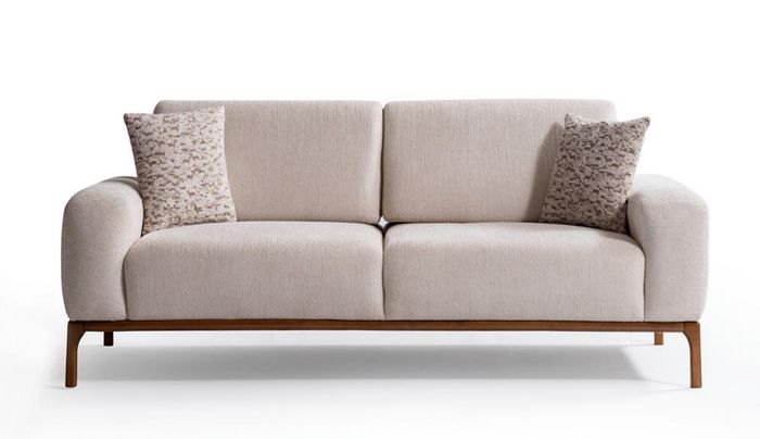 Schicker Zweisitzer Sofa Elegant Sitzmöbel Couch Wohnzimmer Polstermöbel