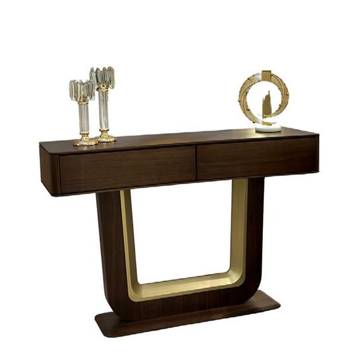 Modern Konsolentisch Braun Schick Konsole Wohnzimmer Möbel Sideboard