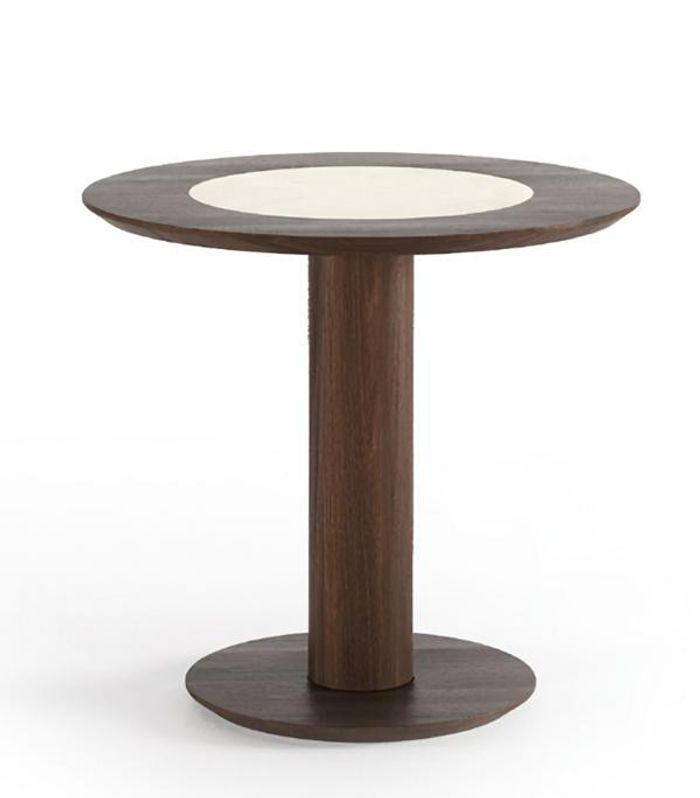 Modern Beistelltisch Braun Edle Tisch Runde Tische Wohnzimmer Sofatisch