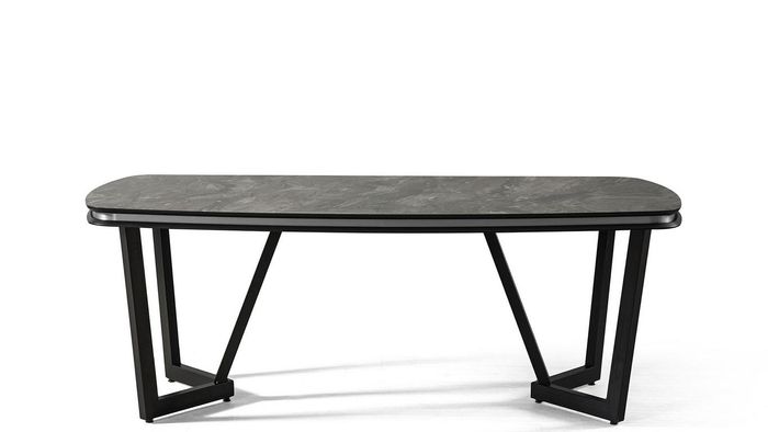 Esstisch Esszimmer Holz Esstische Tisch Stil Modern Schwarz Design