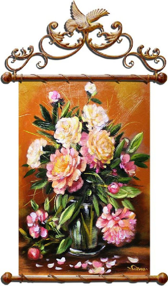Pfingstrosen - Blumen Pflanzen Bild Bilder Gemälde Ölbilder Ölbild - G03260