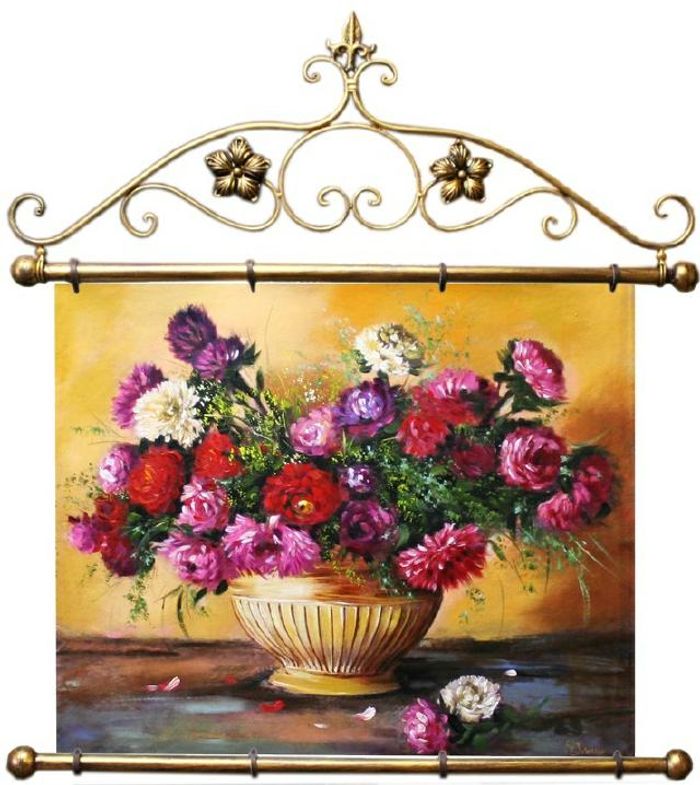 Rosen Blumen Ölgemälde Bild Gemälde Ölbilder Ölbild Bilderrahmen Rahmen - G05292