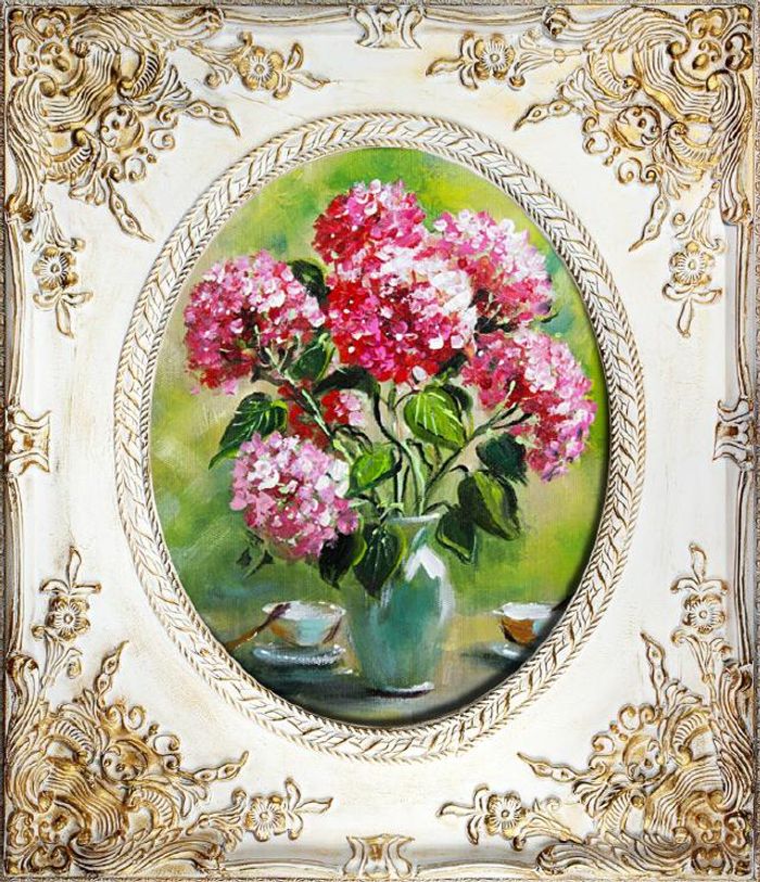 Rosen Blumen Ölgemälde Bild Gemälde Ölbilder Ölbild Bilderrahmen Rahmen G16711