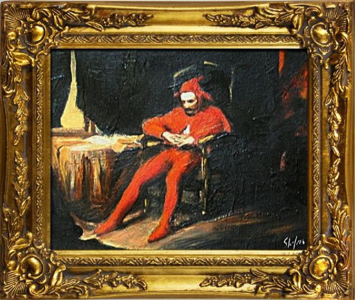 Gemälde Ölbild Bild Ölbilder Rahmen Barock Bilder Stańczyk Jan Matejko G01120