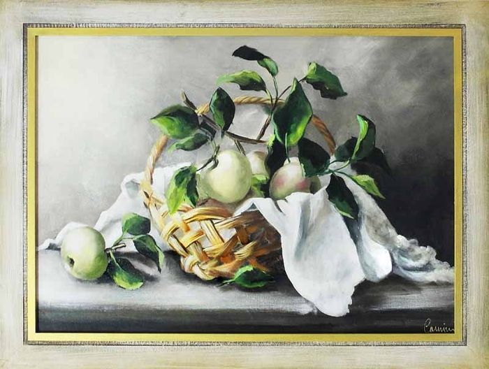 Gemälde "Obst " Handarbeit Ölbild Bild Ölbilder Rahmen Bilder G17194