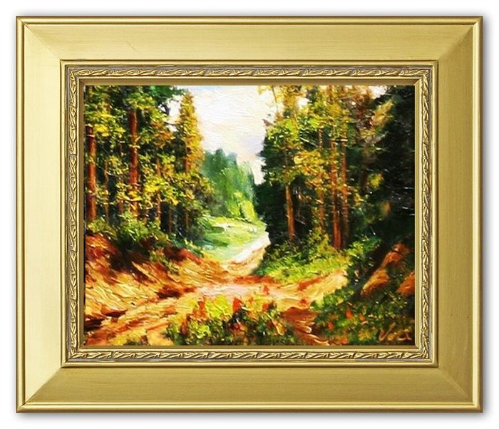 Gemälde Natur Handarbeit Ölbild Bild Ölbilder Rahmen Bilder G04135
