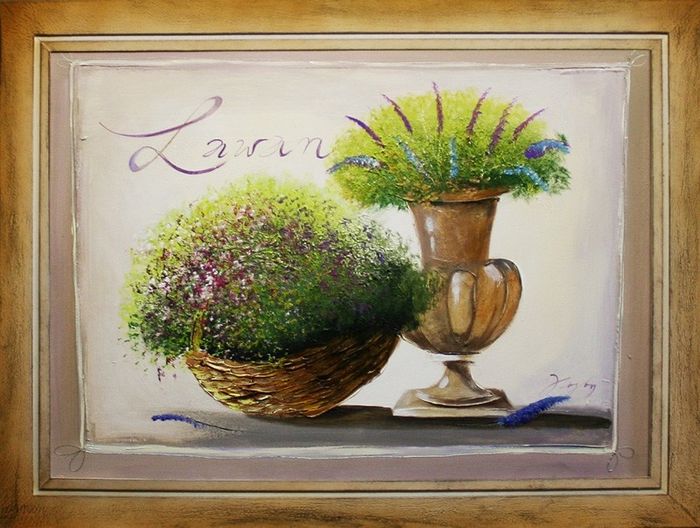 Gemälde Ölgemälde Bild Abstrakt Vase Bilder Ölbilder Echte Handarbeit G06756