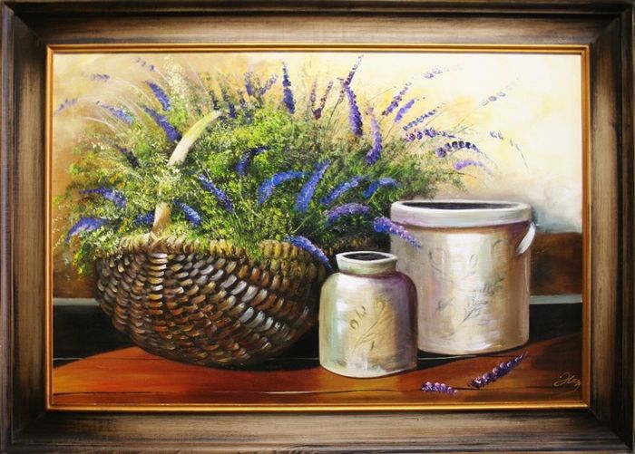 Gemälde Ölgemälde Bild Abstrakt Vase Bilder Ölbilder Echte Handarbeit G15449