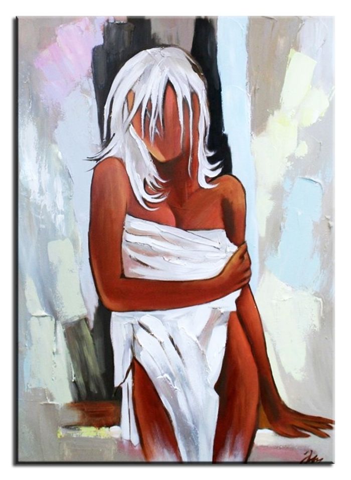 Portrait One Night Stand Echte Handarbeit Rahmen Öl Gemälde Bild Bilder G01365