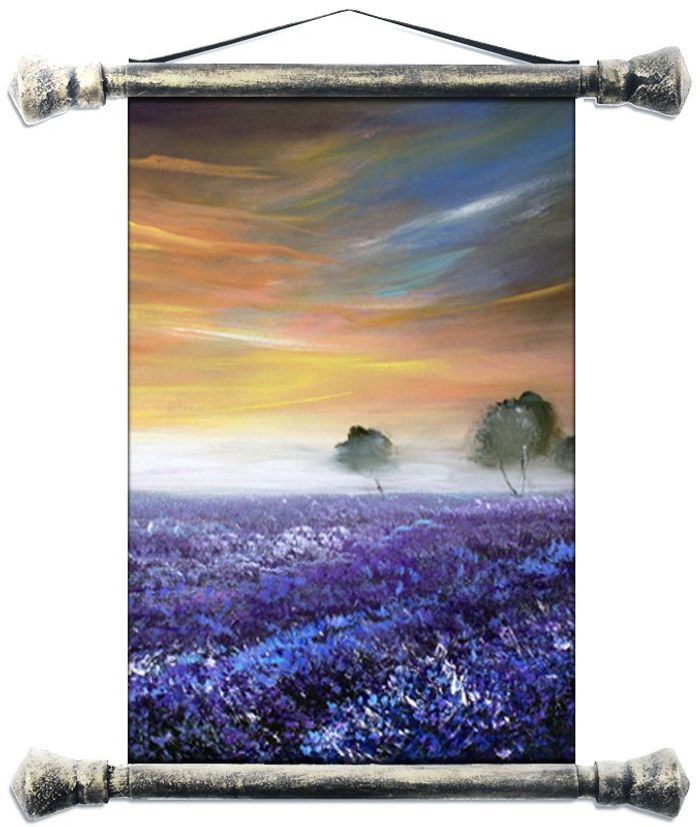 Lavendel Blumen Pflanzen Bild Bilder Gemälde Ölbilder Ölbild Mit Rahmen G16637