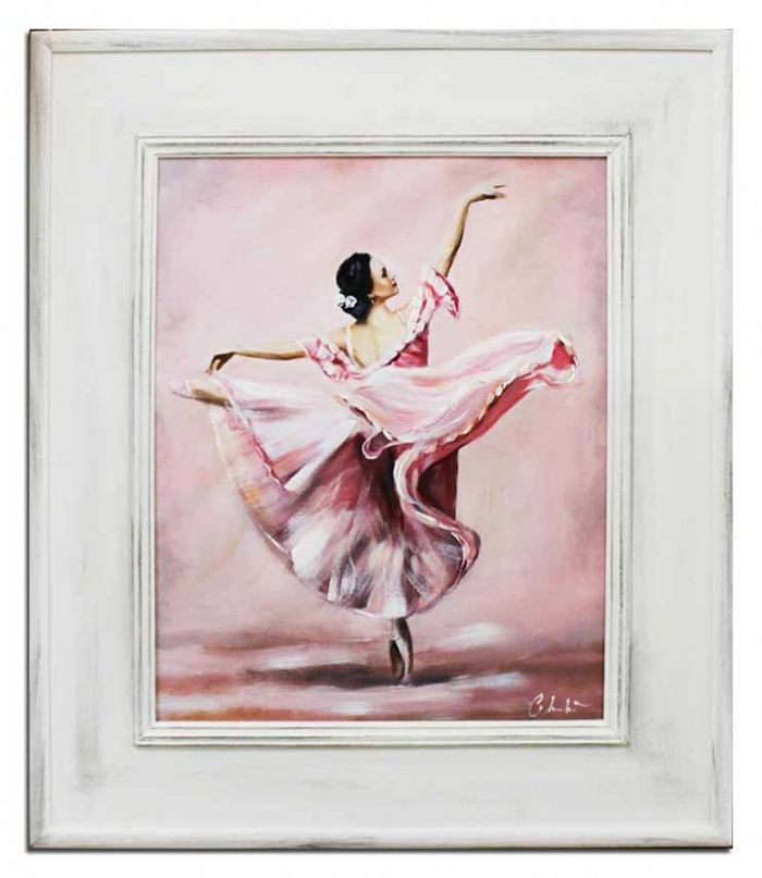 Ballett Russland Bild Theater Echte Handarbeit Rahmen Öl Gemälde Bilder G95182