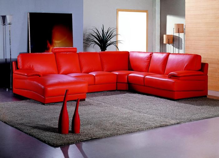 Ledersofa Wohnlandschaft Ecksofa Polster Eck Sitz Couch Garnitur U Form XXL Big