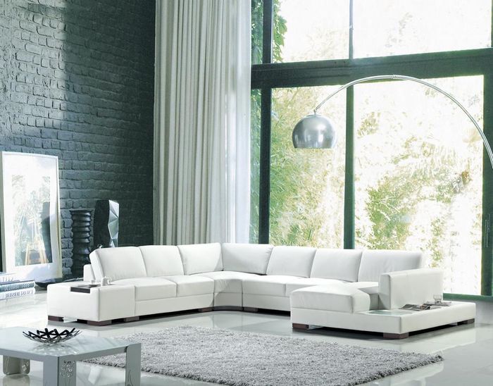 Ledersofa Ecksofa Sofa Wohnlandschaft Polster Sitz Eckgarnitur XXL Big Sofas Neu