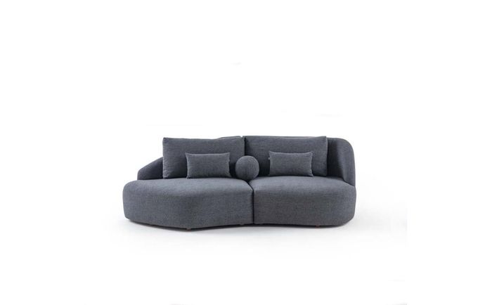 Stilvoller Grauer Dreisitzer Wohnzimmer 3-Sitzer Sofa Moderne Couchen