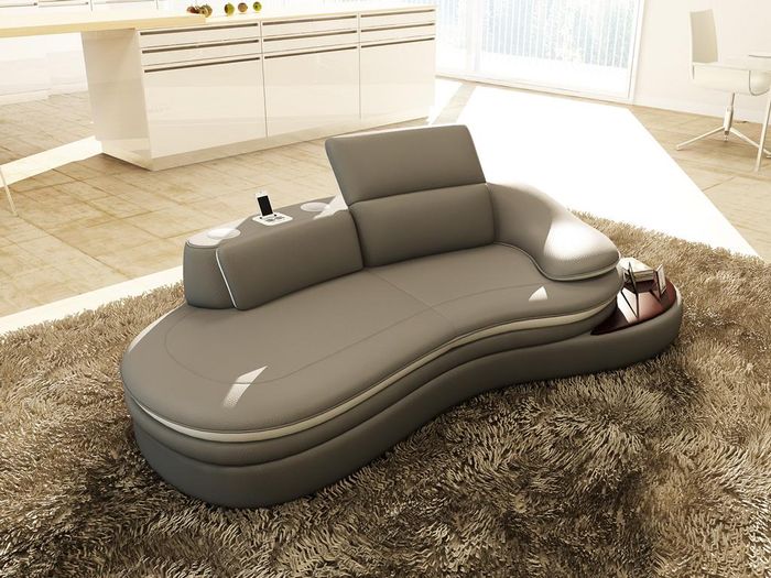 Design Polster Sofas Leder Sitz XXL Big 3 Sitzer (ohne 2+1) Sofa Couch Couchen