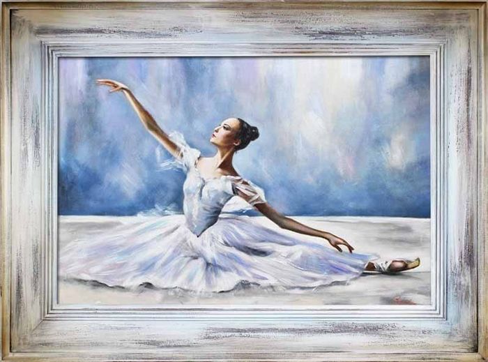 Ballett Russland Bild Theater Echte Handarbeit Rahmen Öl Gemälde Bilder G16973