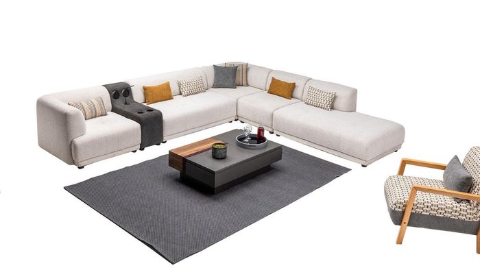 Eckcouch Couch Wohnraumsofa Lounge Sofa Polsterlandschaft Ecksofa Eckgarnitur