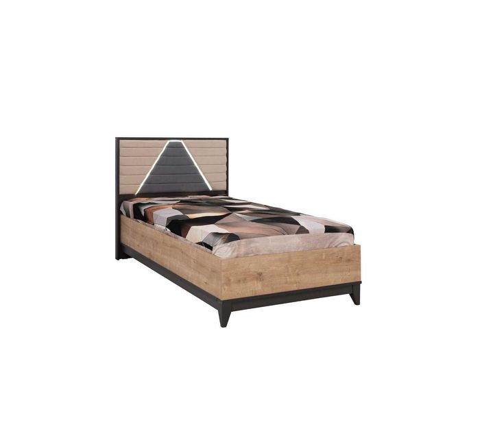 Bett 120 cm Kinderbett Bettrahmen Kinderzimmer Braun Holz Betten Neu