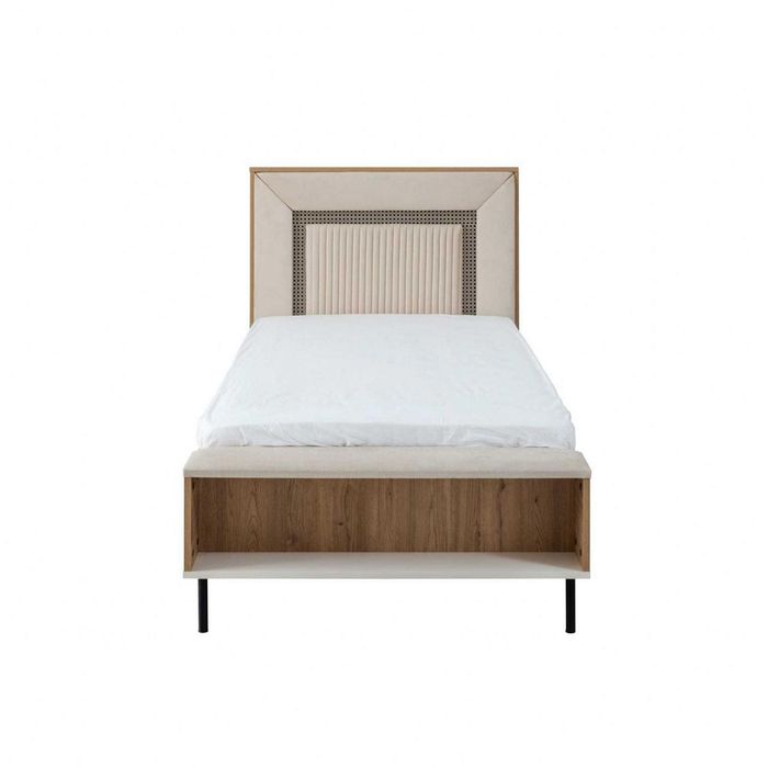 Bettrahmen Kinderbett 120 cm Bett Kinderzimmer Bettgestelle Braun Holz