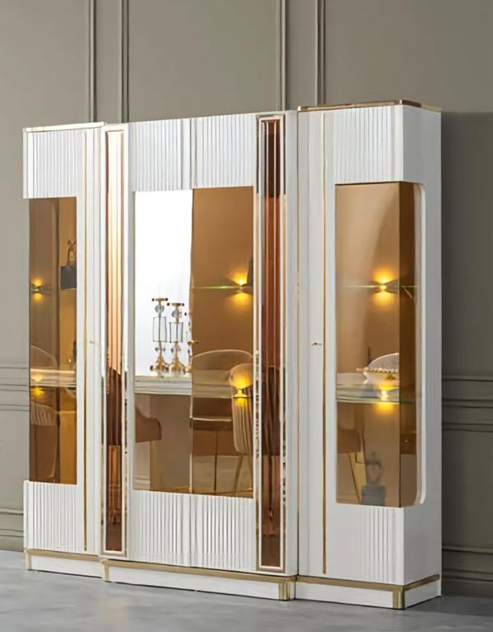 Dekoschrank Glasregal Glasvitrine Schaukasten Schauvitrine Vitrine Schrank