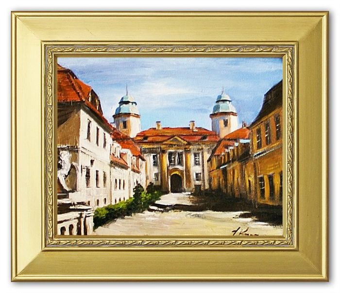 Ölbild Bilder Bild Gemälde Ölgemälde Schloss Handarbeit Mit Rahmen G04657