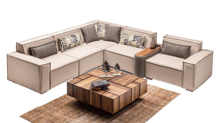 Couch Eckgarnitur Sofa Eckcouch Ecksofa Lounge Wohnraumsofa Polsterlandschaft