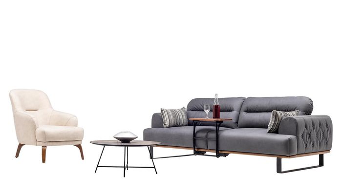 Wohnlandschaft Sofa Couch Set Sitzgruppe Polstergarnitur Sitzgruppe Lounge 3+1