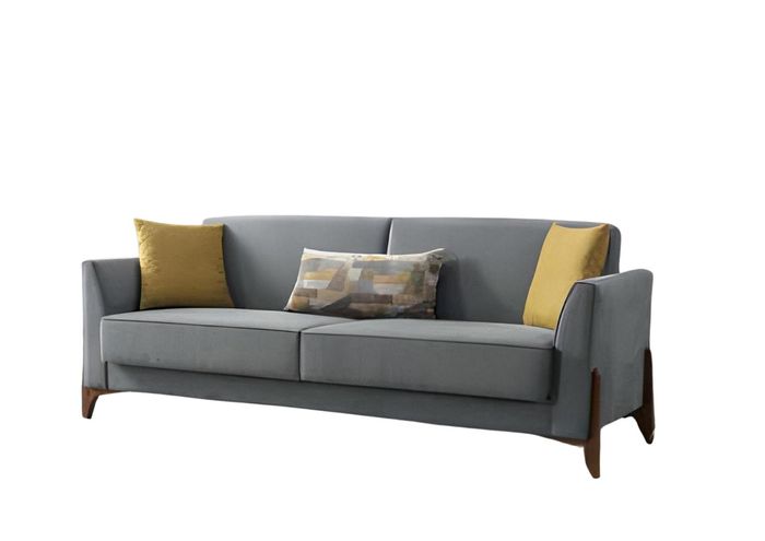 Luxus Sofa Couch Sofas 3 Sitzer Sessel Stoff Modern Schlafsofa Modern 215cm