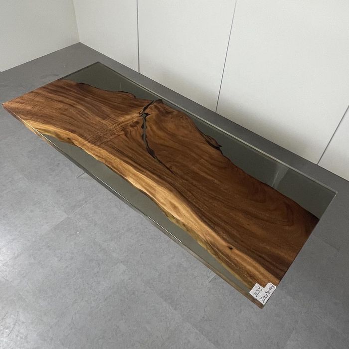 Luxus Epoxidharz Esstisch River Table Echtes Holz Massiv Design Tische 220x91