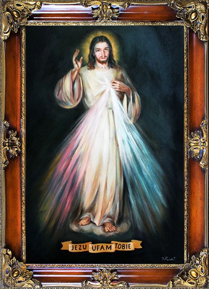 Religion Jesus Christus Handarbeit Ölbild Bild Ölbilder Rahmen Bilder G93941