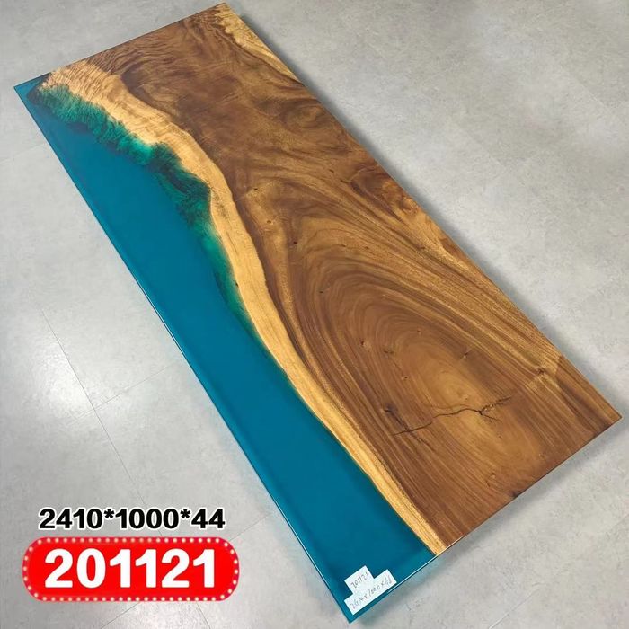 Esstisch River Table Echtes Holz Flusstisch 241x100 Massive Tische Epoxidharz