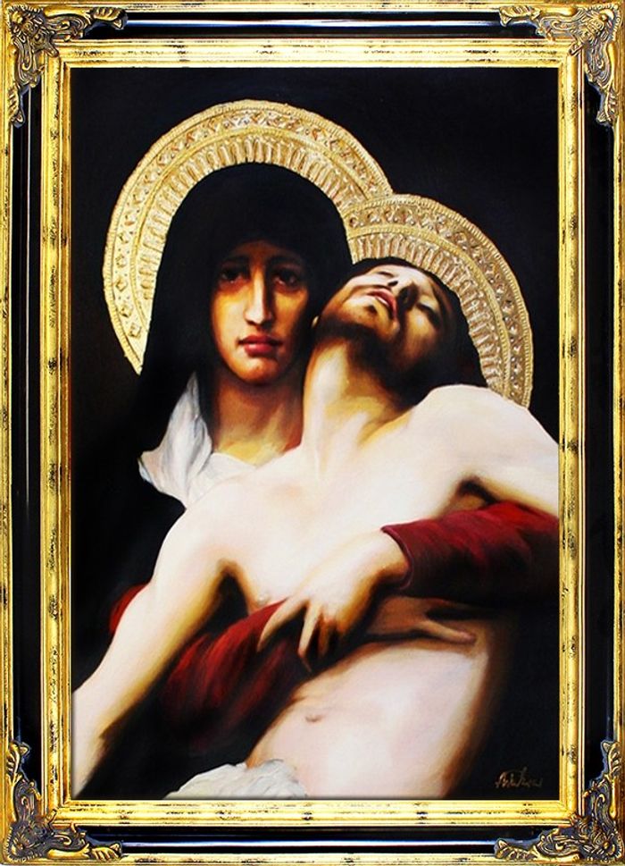 Religion Maria Handarbeit Ölbild Bild Ölbilder Rahmen Bilder G06124