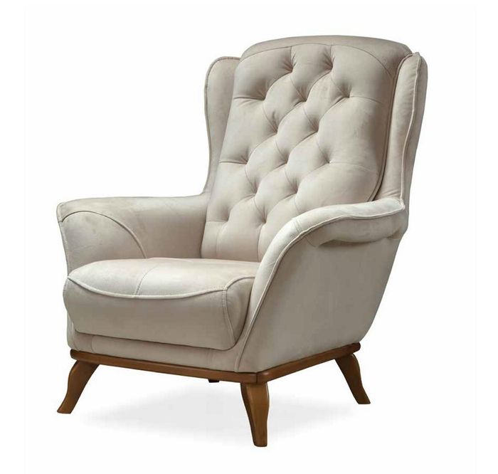 Sessel Luxus Design Möbel Klassisches Stil Design Textil Wohnzimmer Lounge Neu