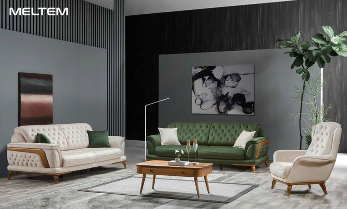 Garnitur Luxus Wohnzimmer Sofagarnitur 331 Sitz Sofa Sessel Sofas Textil 3tlg