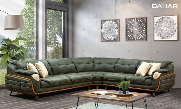 Design Ecksofa L-Form Couch Polsterung Luxus Wohnzimmer Soft Style Couchen Sofa