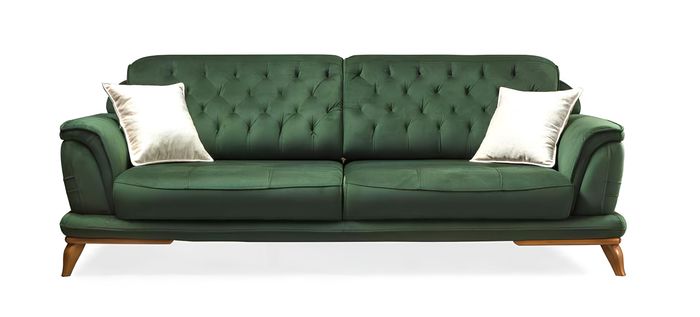 Sofa 3 Sitzer Klassische Couchen Luxus Möbel Sofas Stoff Couch Dreisitzer Neu